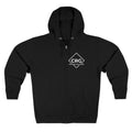 Zip Hoodie — Retro Mythic Graphic “Sic Semper Tyrannis” Back Print